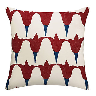 Tulip Fever Karminrot Blumensamt Vorhang 3