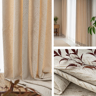 Diamond Life 3D Jacquard Gold Glitzernder Beige Cremefarbener Geometrischer Vorhang 3