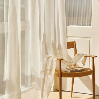 Silberteich Elfenbeinfarbenes Glitzerndes Mesh-Vorhangtuch 2