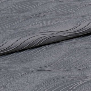 Surf 3D Jacquard Wellenmuster Silberner Zerknitterter Vorhang 5