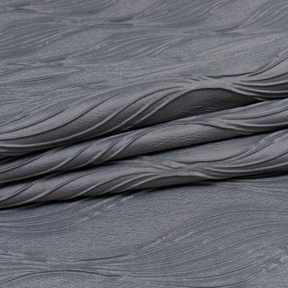 Surf 3D Jacquard Wellenmuster Silberner Zerknitterter Vorhang 4