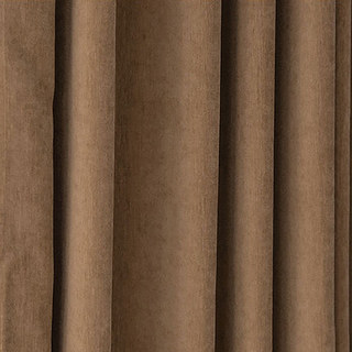 Exquisite matter luxuriöser brauner Chenille-Vorhang 2
