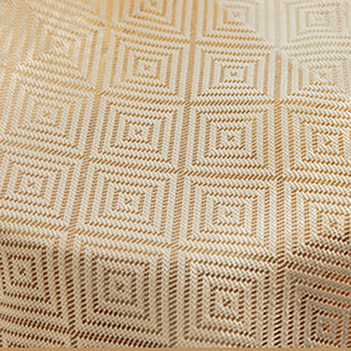 Japanisches Elfenbeinweiß Diamant Geometrischer Spiegel Voile Vorhang