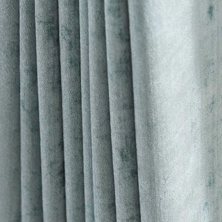 Luxuriöser Enteneier-Salbeigrün Chenille-Vorhang 3