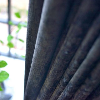 Luxuriöser grauer Chenille-Vorhang 4