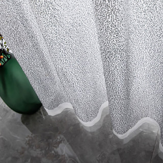 Galaxy Schwarz & Silber Pailletten Schimmernder Ombré Voile Vorhang 6