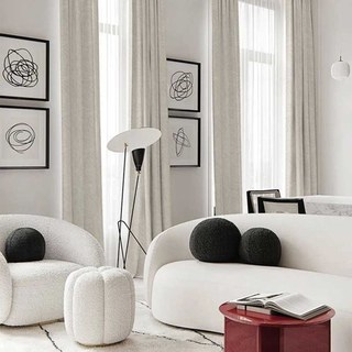 Frühlingsblatt Jacquard gemustertes Creme Blackout Vorhang 5