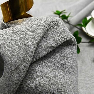 Swirl Geometrischer Chenille Grau Verdunkelungs-Vorhang 3