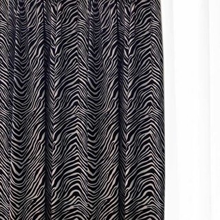 Zebra Schwarz-Weiß Jacquard Chenille Vorhang 2