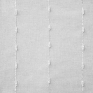 Craft Feel Strukturierter Weißer Punktgestreifter Voile Vorhang 9