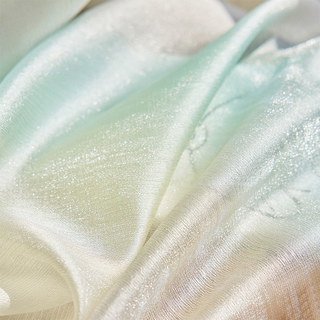 Paris Cascade schimmerndes Grün Flieder Gold Ombre Voile Vorhang 7
