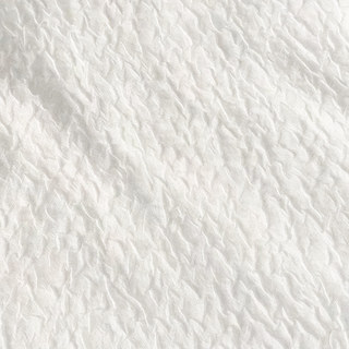 Serene Swirls Knitternder zerknitterter Elfenbeinweiß schwerer Voile Vorhang