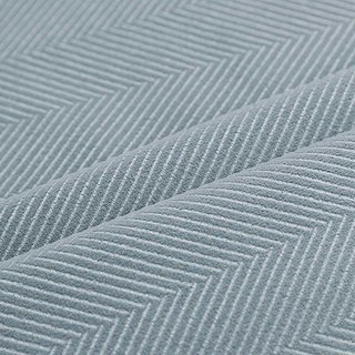 Sunnyvale Fischgrät Haze Blau Strukturierter Samt Verdunkelungsvorhang