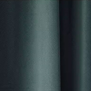 Sunnyvale Fischgrätmuster Dunkelgrüne Samt Verdunklungsvorhänge