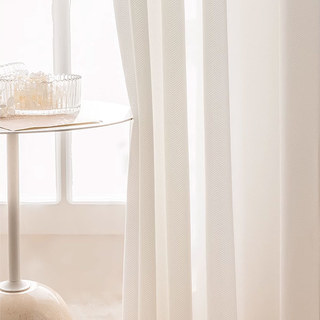 Sunnyvale Fischgrät Weißer Voilevorhang 2