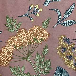 Wildflower Whispers Braun Samt Blumenvorhänge 7