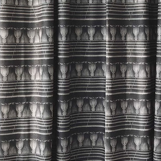 Stage Noir Moderne Schwarz-Weiß Chenille Vorhänge