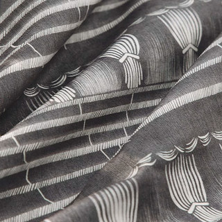 Stage Noir Moderne Schwarz-Weiß Chenille Vorhänge 3