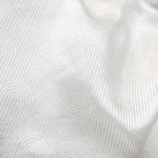 Rolling Hills Art Deco schimmernde elfenbeinfarbene Voilegardinen 8