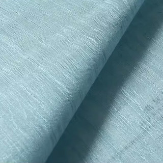 Seidenwasserfall Hellblau Chiffon Voile Vorhang