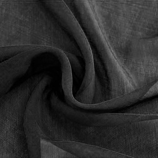 Smarties Schwarz Weicher Schimmernder Voile Vorhang