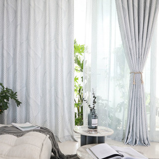 Tanzendes Schilf Aschgrau Blumenvorhänge 2