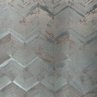 Zigzag Symphony Chevron Eierschalenblau Kunstseide Moderne Geometrische Vorhänge 8