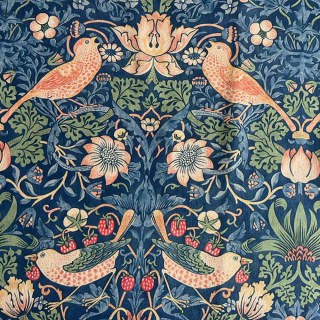 Strawberry Thief William Morris Navy Blue Chenille Floral Curtain
Strawberry Thief William Morris Marineblau Chenille Blumenmuster Vorhang 6