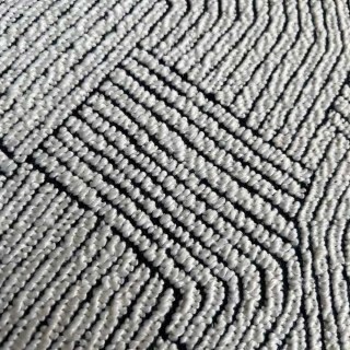 Weave Whisper Geometrisches Schwarz & Weiß Schwerer Woll-Chenille-Vorhang 6