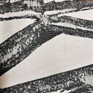 Tintenstrich Schwarz Weiß Abstrakter Geometrischer Vorhang 4