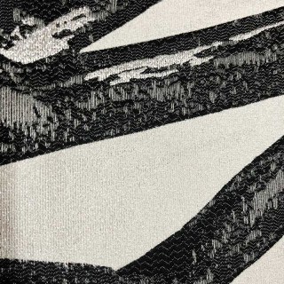 Tintenstrich Schwarz Weiß Abstrakter Geometrischer Vorhang 3