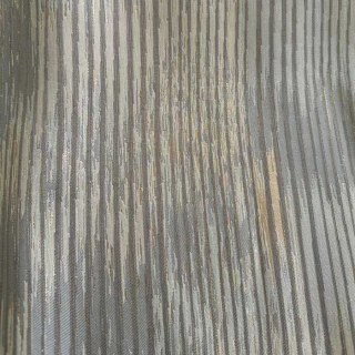 Goldene Kaskade Strukturierter Gestreifter Grau und Gold Vorhang 8