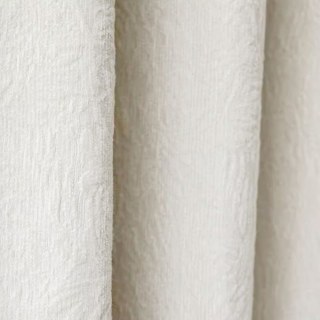 Bloomfield strukturierter Chenille Elfenbeinweiß Blumenvorhang 3
