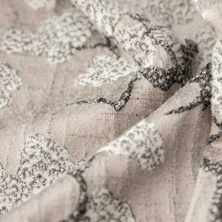 Gefrosteter Bonsai Schnee und Kiefer Mocha Braun Blumenmuster Vorhang 7