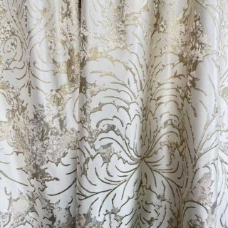 Goldene Barock Luxus Jacquard Creme Gold Damast Vorhänge 6