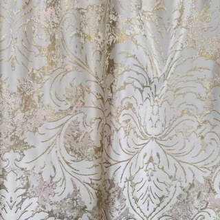 Goldene Barock Luxus Jacquard Creme Gold Damast Vorhänge 7