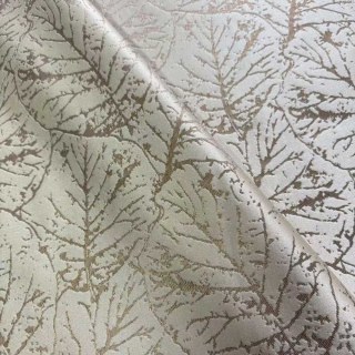 Nature's Imprint Luxuriöse Jacquard Champagner Goldene Blätter Vorhänge 6