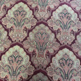 Regale Eleganz Burgunderweinrote Damastgardine 6