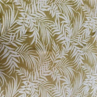 Tropischer Wind Jacquard Olivgrün Leinenoptik Voile Vorhang 6