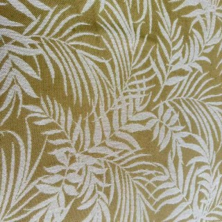 Tropischer Wind Jacquard Olivgrün Leinenoptik Voile Vorhang 5