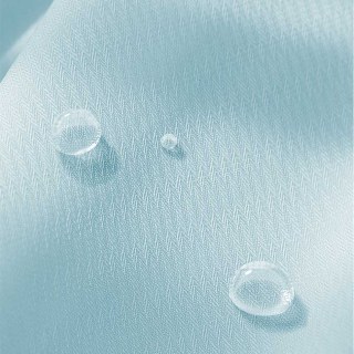 Avila Wasserdichter Strukturierter Hellblauer Outdoor Voile Vorhang