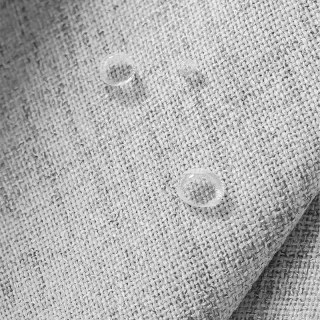 Endloser Sommer Wasserdichter Grauer Leinen-Stil Außenbereich Schwerer Voile Vorhang 3