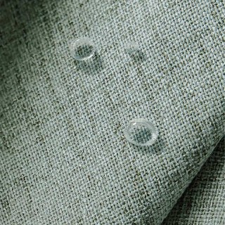 Endloser Sommer Wasserdichter Mintgrüner Leinen-Look Outdoor Schwerer Voile Vorhang