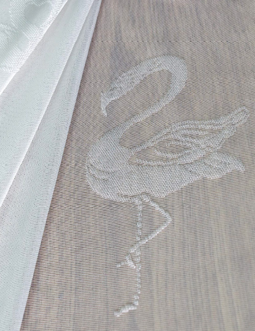 Tiergemusterte transparente Vorhänge