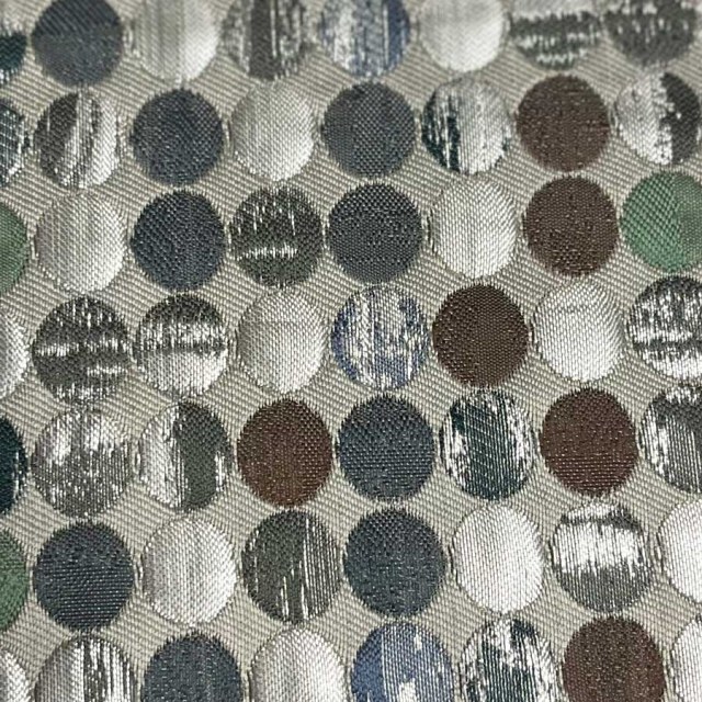 Kosmische Mosaik Mehrfarbig Grün Braun Silber Gepunktete Vorhänge 1