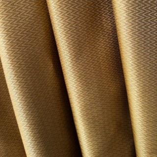 Echo Weave Chevron Zickzack Geometrisch Goldene Vorhänge 4