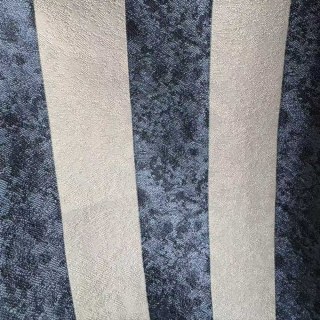 Leopard Lane Marineblau Gestreifte Tierfelloptik Vorhang 5