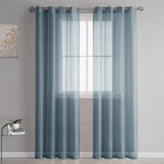 Luxe Teal Blue Sheer Voile Curtain
Luxe Teal Blue Transparenter Voile Vorhang