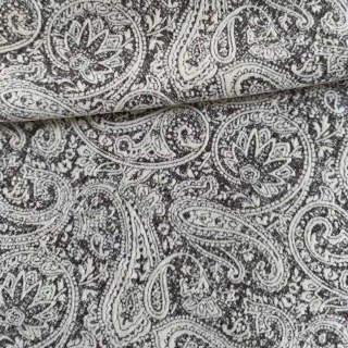 Mitternachtspäon Dunkelbraune florale Chenille-Vorhänge 8