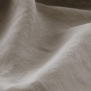 Provencalischer Stil Reiner Flachs Leinen Haferfarben Schwer Semi-Transparent Vorhang